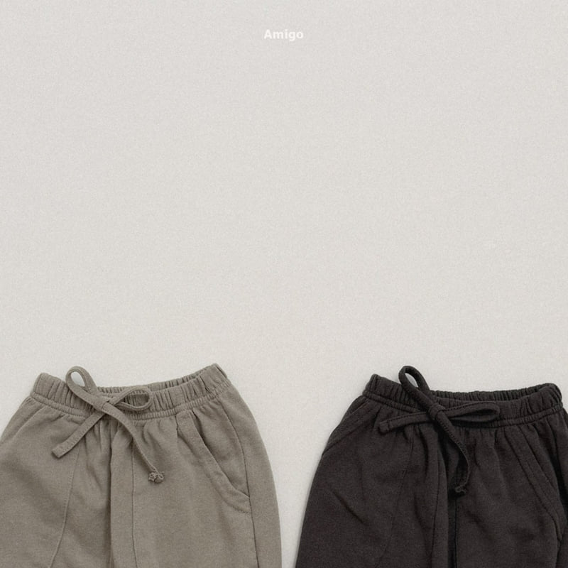 Amigo - Korean Children Fashion - #kidsstore - 5-Length Jogger Pants - 8
