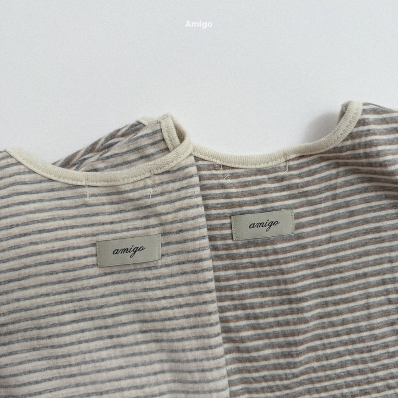Amigo - Korean Children Fashion - #kidsshorts - Mini Placket Tee - 4