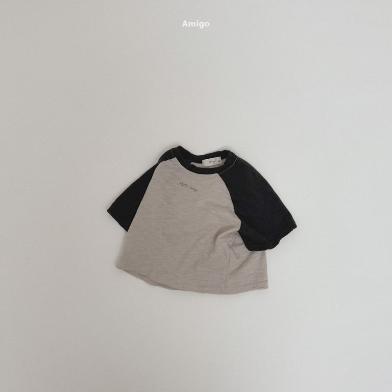 Amigo - Korean Children Fashion - #kidsstore - Slub Raglan Tee - 3