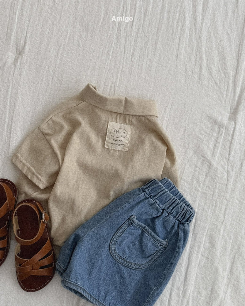 Amigo - Korean Children Fashion - #littlefashionista - Round Denim Vest - 12