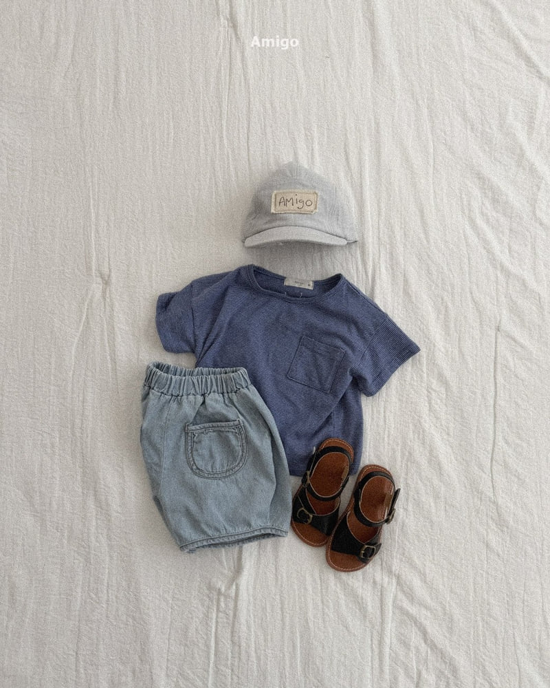 Amigo - Korean Children Fashion - #littlefashionista - Pin Stripe Tee - 6