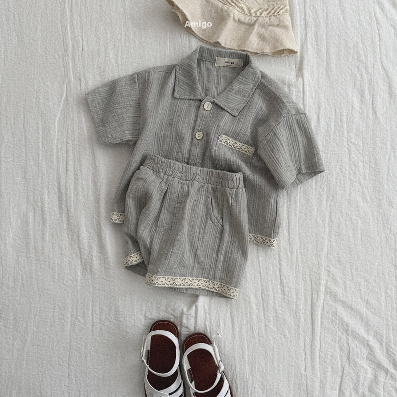 Amigo - Korean Children Fashion - #littlefashionista - Mild Tape Pants - 8