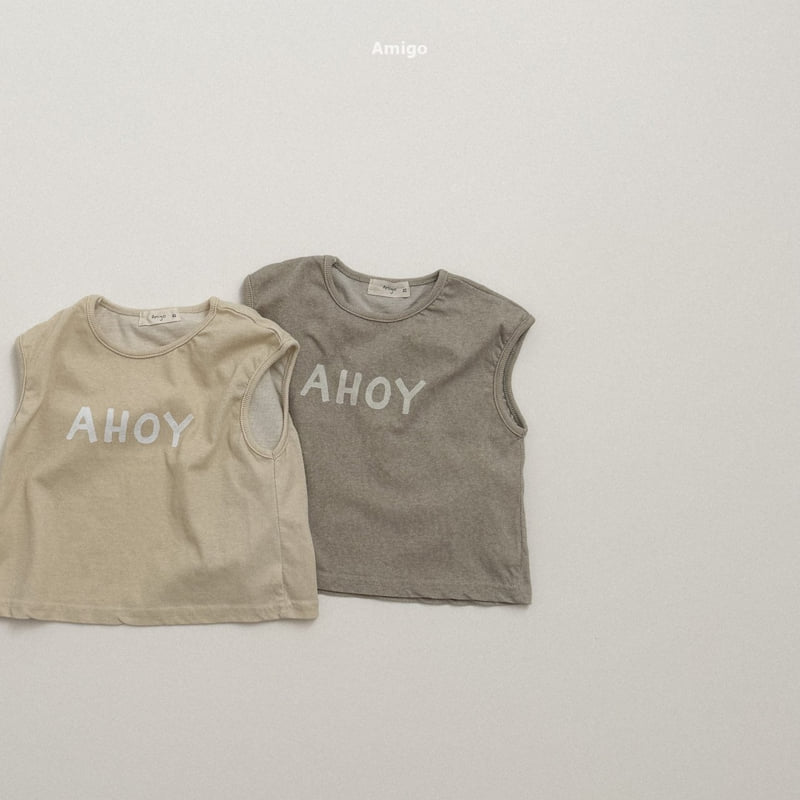 Amigo - Korean Children Fashion - #littlefashionista - Velour Sleeveless - 3