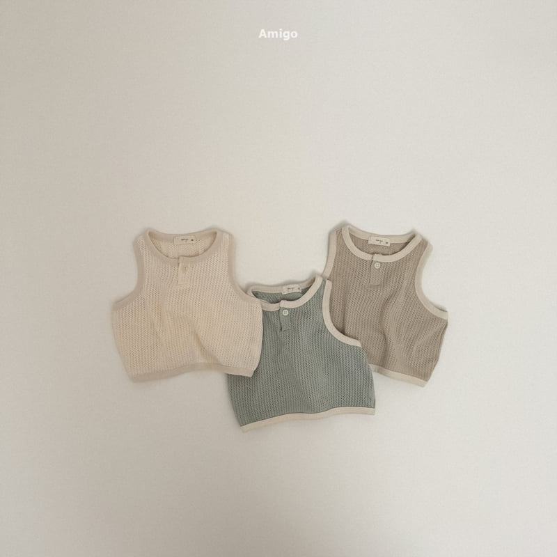 Amigo - Korean Children Fashion - #magicofchildhood - Rain Jacquard Sleeveless