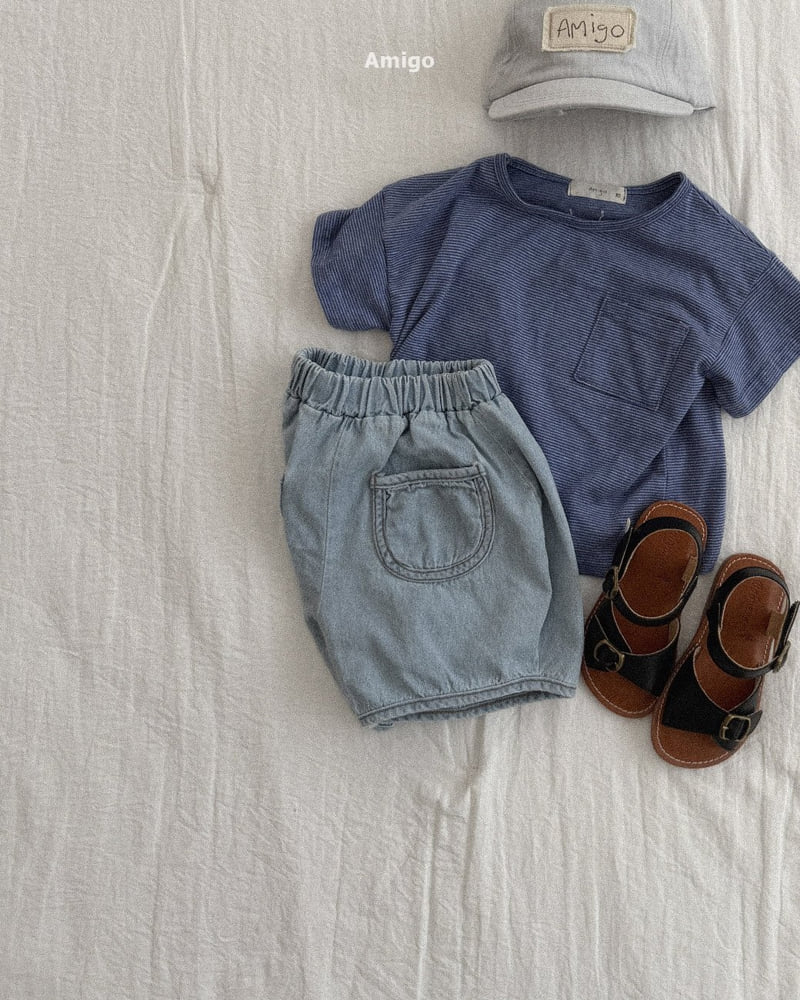 Amigo - Korean Children Fashion - #magicofchildhood - Pin Stripe Tee - 7