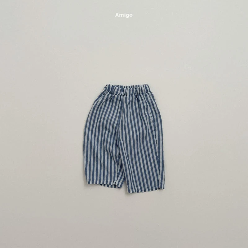 Amigo - Korean Children Fashion - #magicofchildhood - Flowy Stripe Pants - 5