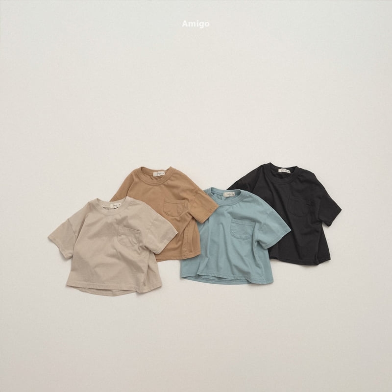 Amigo - Korean Children Fashion - #magicofchildhood - Vanilla Pocket Tee
