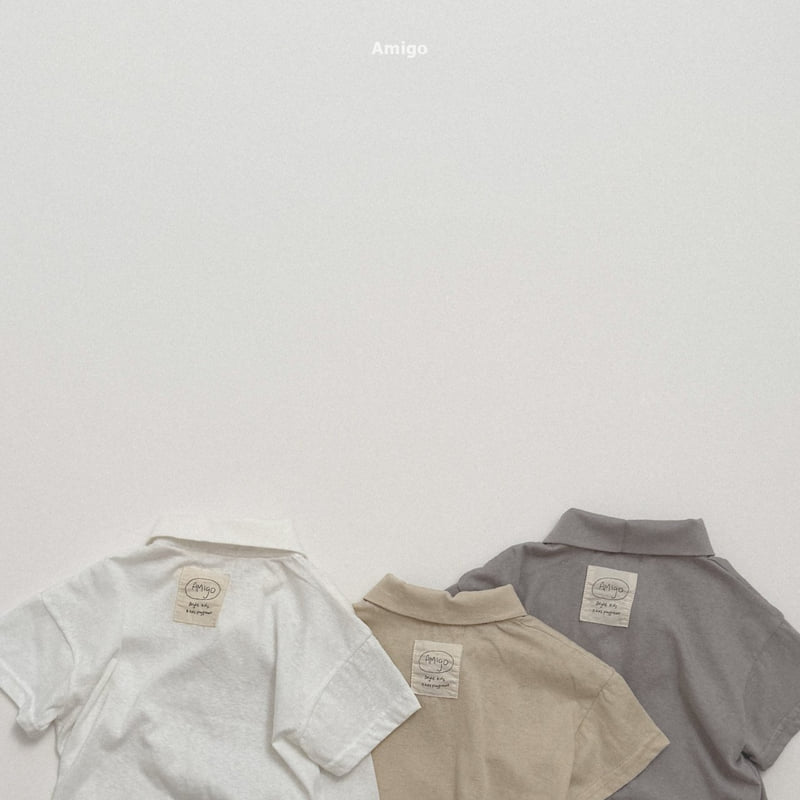 Amigo - Korean Children Fashion - #magicofchildhood - Snowflake Collar Tee - 8