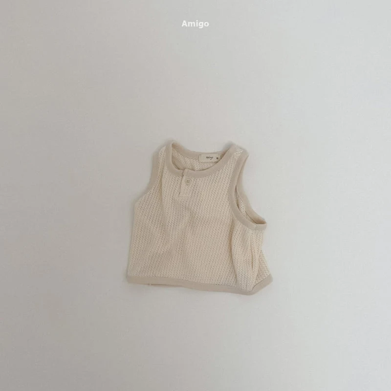 Amigo - Korean Children Fashion - #minifashionista - Rain Jacquard Sleeveless - 2