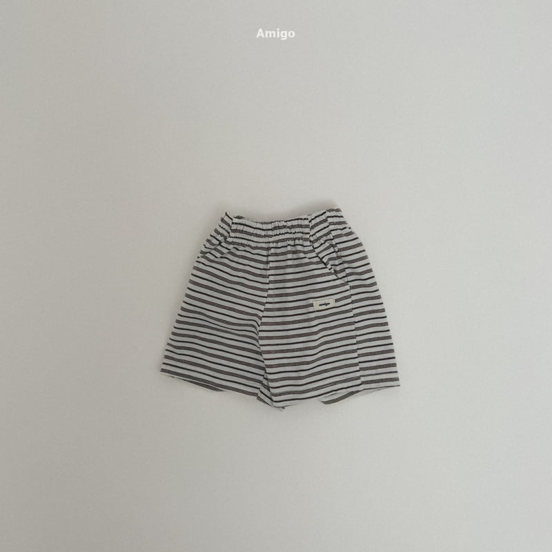 Amigo - Korean Children Fashion - #minifashionista - Cream Stripe Pants - 3