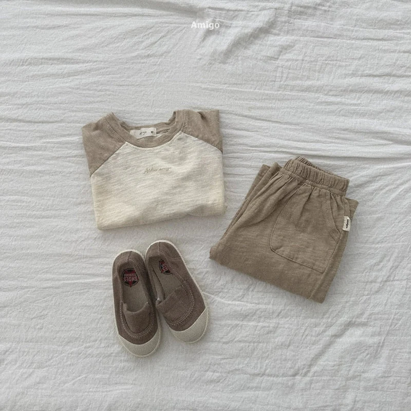 Amigo - Korean Children Fashion - #minifashionista - Slub Raglan Tee - 8