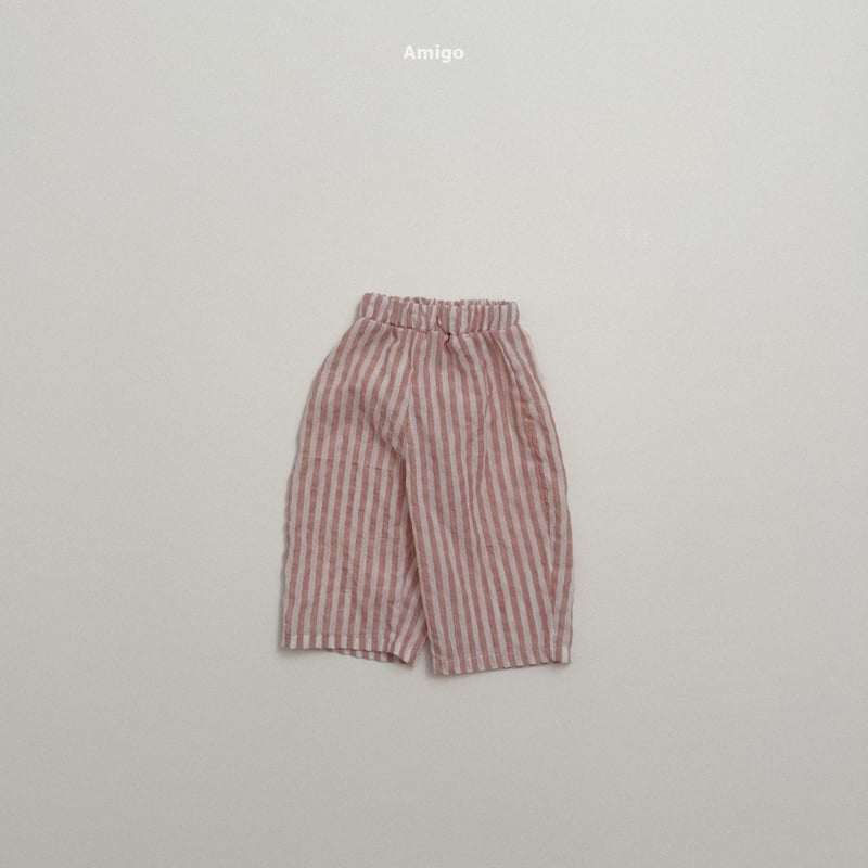 Amigo - Korean Children Fashion - #minifashionista - Flowy Stripe Pants - 6