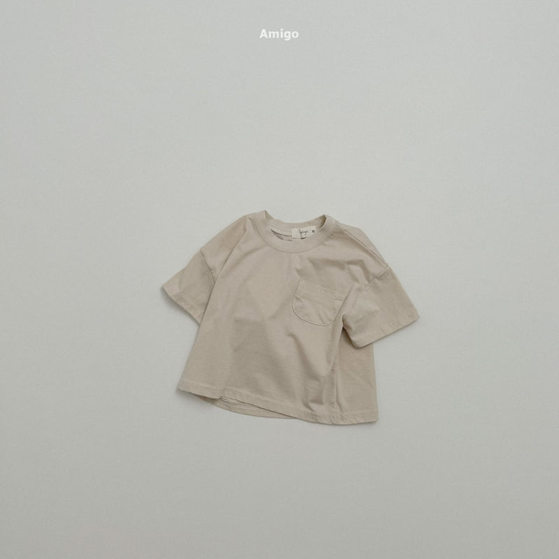 Amigo - Korean Children Fashion - #minifashionista - Vanilla Pocket Tee - 2