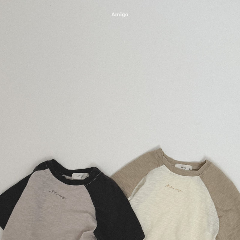 Amigo - Korean Children Fashion - #stylishchildhood - Slub Raglan Tee - 12