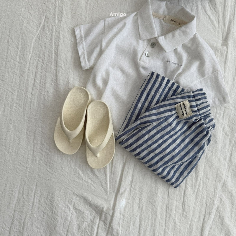 Amigo - Korean Children Fashion - #stylishchildhood - Flowy Stripe Pants - 10