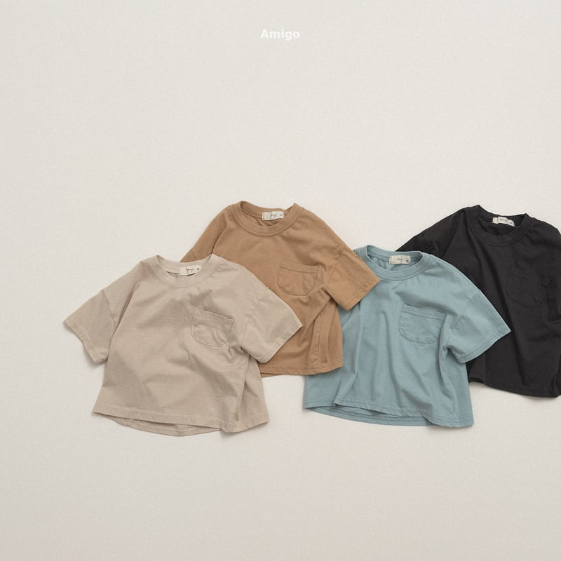 Amigo - Korean Children Fashion - #stylishchildhood - Vanilla Pocket Tee - 6