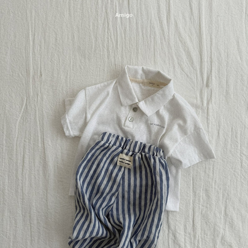 Amigo - Korean Children Fashion - #todddlerfashion - Flowy Stripe Pants - 8