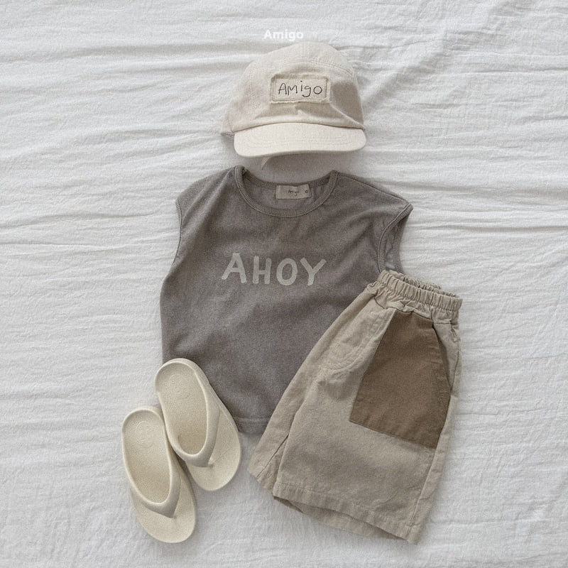 Amigo - Korean Children Fashion - #todddlerfashion - Velour Sleeveless - 7