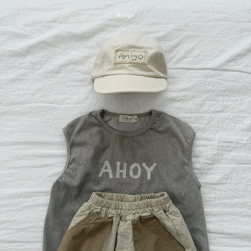 Amigo - Korean Children Fashion - #toddlerclothing - Velour Sleeveless - 8