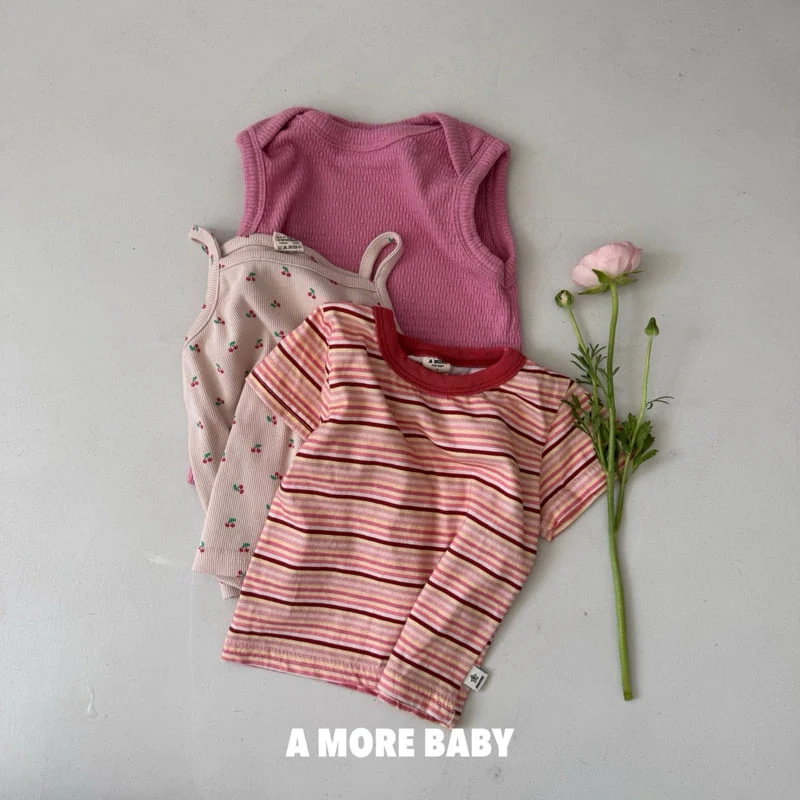 Amore - Korean Baby Fashion - #babyfever - Stripe Tee - 6