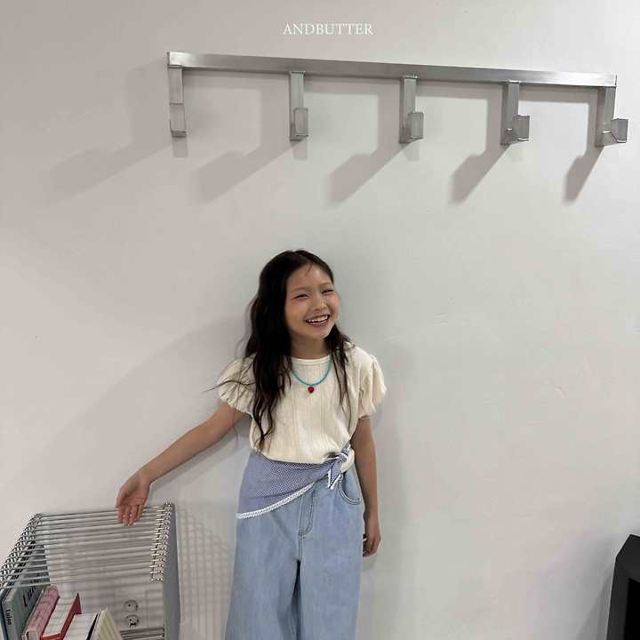 Andbutter - Korean Children Fashion - #Kfashion4kids - Eyelet Puff Tee - 11