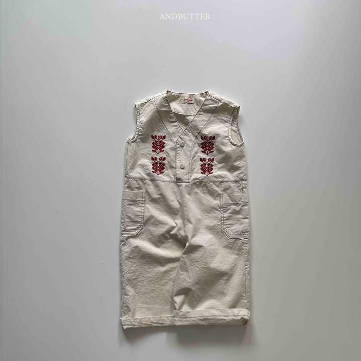 Andbutter - Korean Children Fashion - #Kfashion4kids - Embroidery Jumpsuit - 5