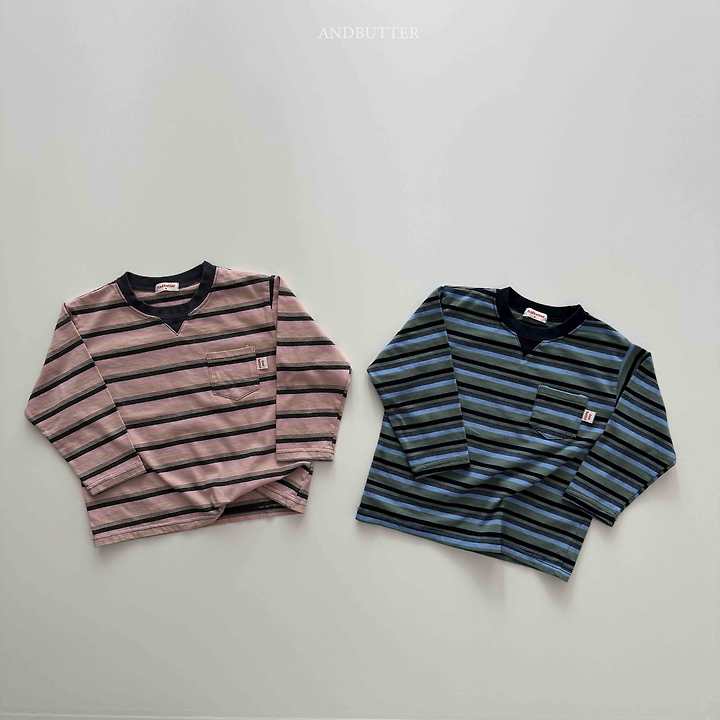 Andbutter - Korean Children Fashion - #Kfashion4kids - Retro Pocket Tee - 5