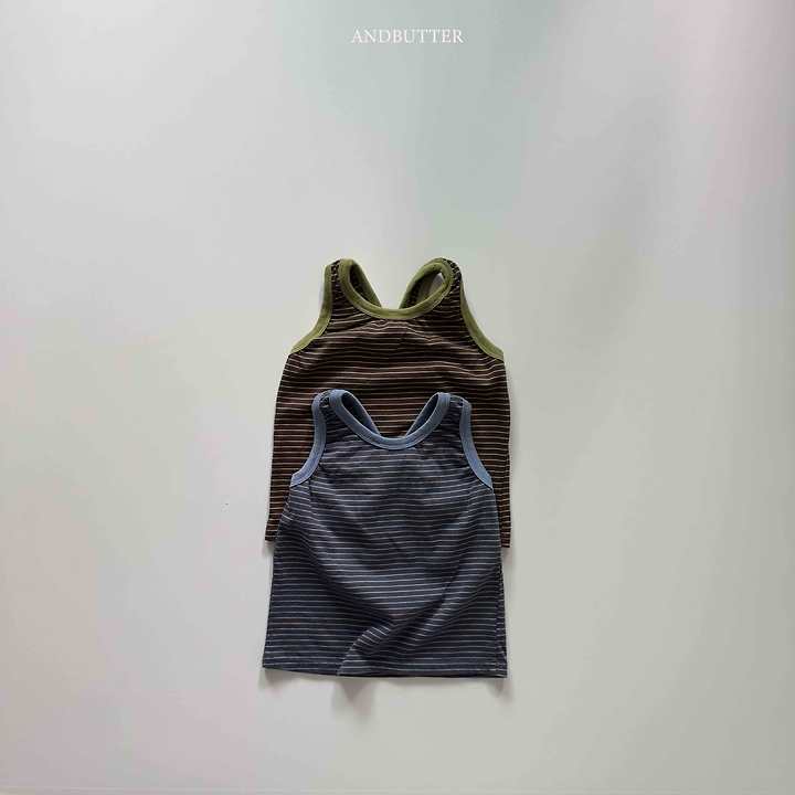 Andbutter - Korean Children Fashion - #kidzfashiontrend - Cross Sleeveless - 4