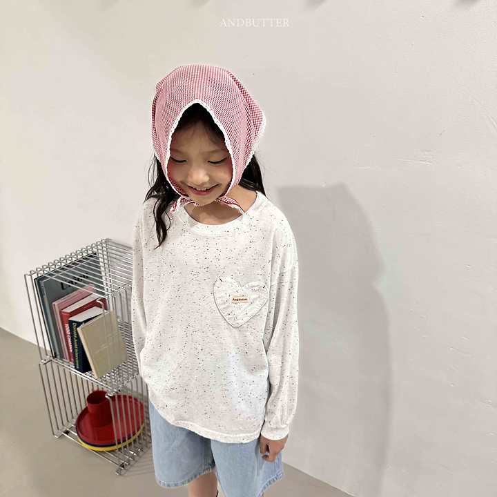 Andbutter - Korean Children Fashion - #childofig - Heart Pocket Tee - 9