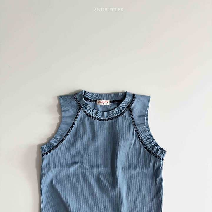 Andbutter - Korean Children Fashion - #childofig - Rib Line Sleeveless - 6