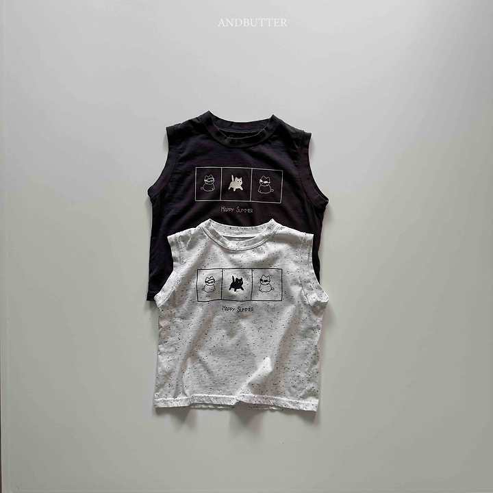 Andbutter - Korean Children Fashion - #stylishchildhood - Summer Happy Sleeveless - 4