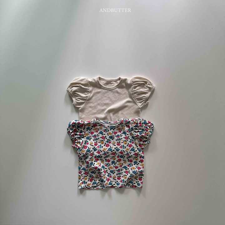 Andbutter - Korean Children Fashion - #childofig - Eyelet Puff Tee - 4