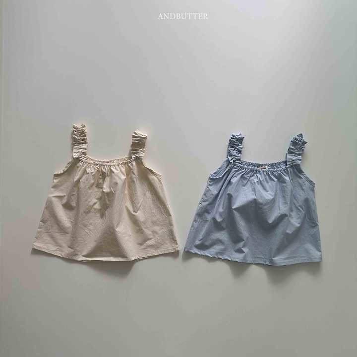 Andbutter - Korean Children Fashion - #childrensboutique - Shirring Sleeveless