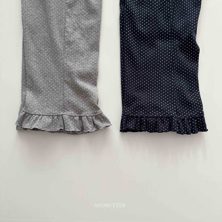 Andbutter - Korean Children Fashion - #childrensboutique - Dot Frill Pants - 5