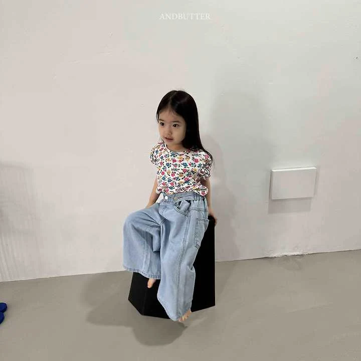 Andbutter - Korean Children Fashion - #childrensboutique - Button Denim Pants - 11
