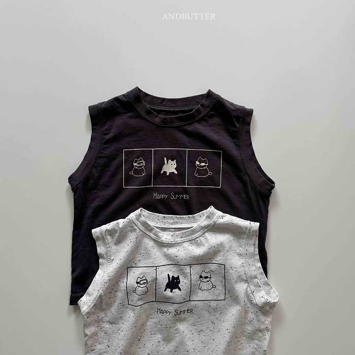 Andbutter - Korean Children Fashion - #childrensboutique - Summer Happy Sleeveless - 5