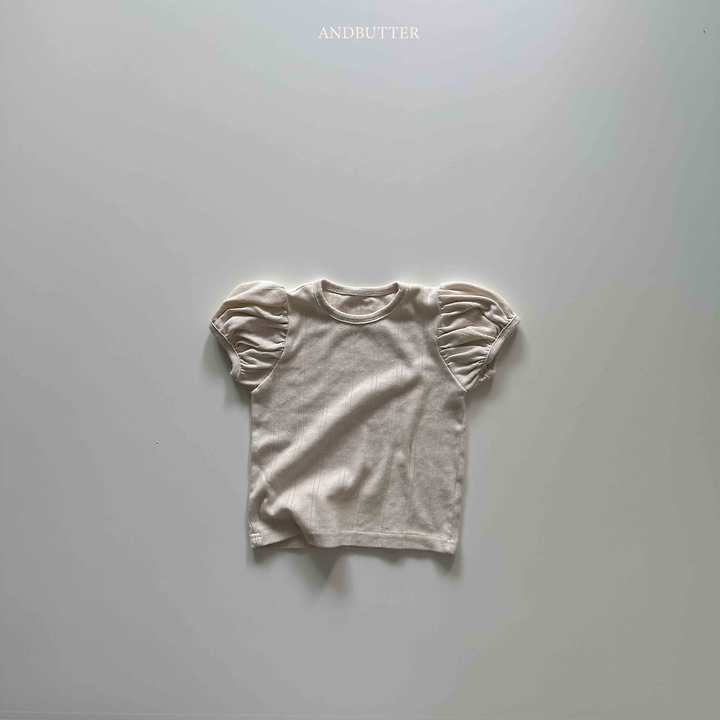 Andbutter - Korean Children Fashion - #designkidswear - Eyelet Puff Tee - 5