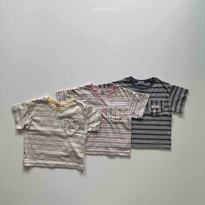 Andbutter - Korean Children Fashion - #designkidswear - Cookie Heart Tee - 5