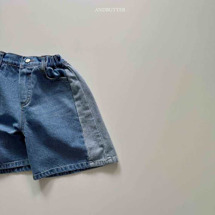 Andbutter - Korean Children Fashion - #childrensboutique - Cat Bermuda Denim Pants - 4