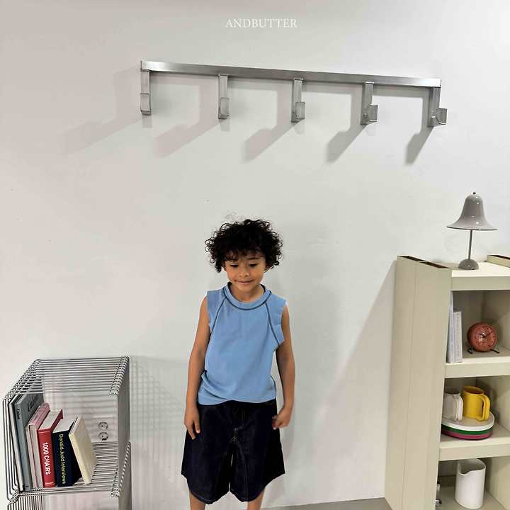 Andbutter - Korean Children Fashion - #designkidswear - Rib Line Sleeveless - 9