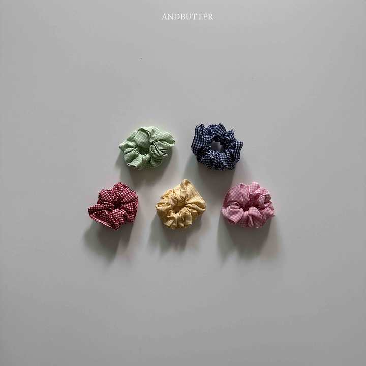 Andbutter - Korean Children Fashion - #designkidswear - Check Mini Scrunchie