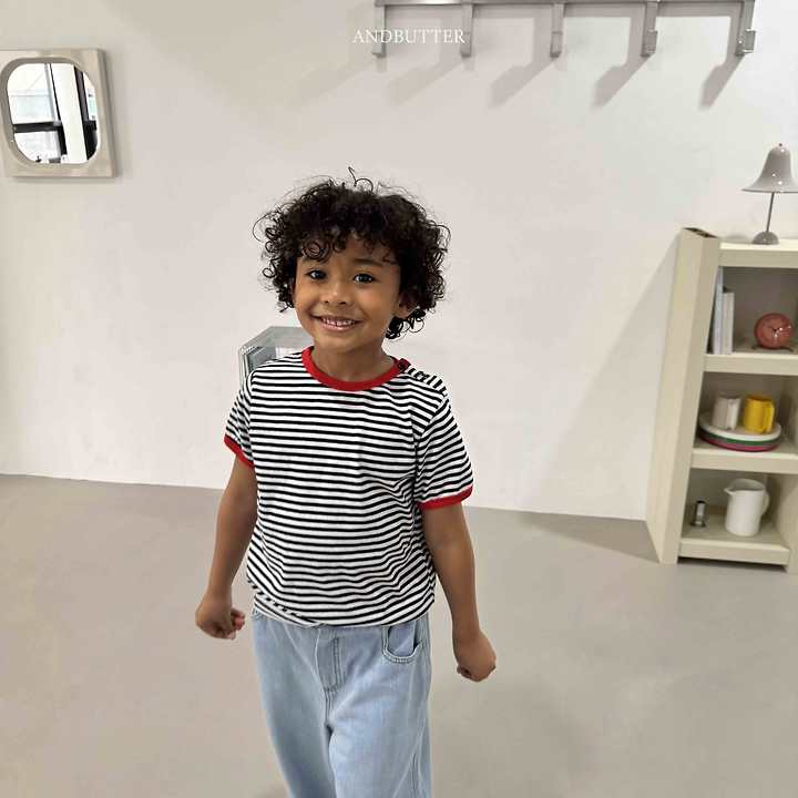 Andbutter - Korean Children Fashion - #discoveringself - Daily Button Tee - 11