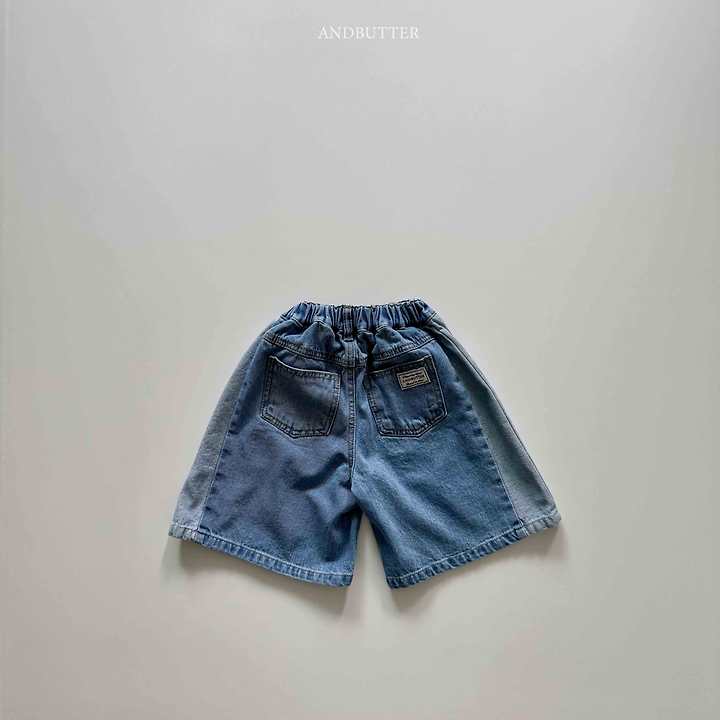 Andbutter - Korean Children Fashion - #discoveringself - Cat Bermuda Denim Pants - 5