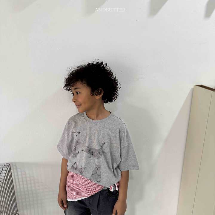 Andbutter - Korean Children Fashion - #discoveringself - Hello Cat Tee - 11