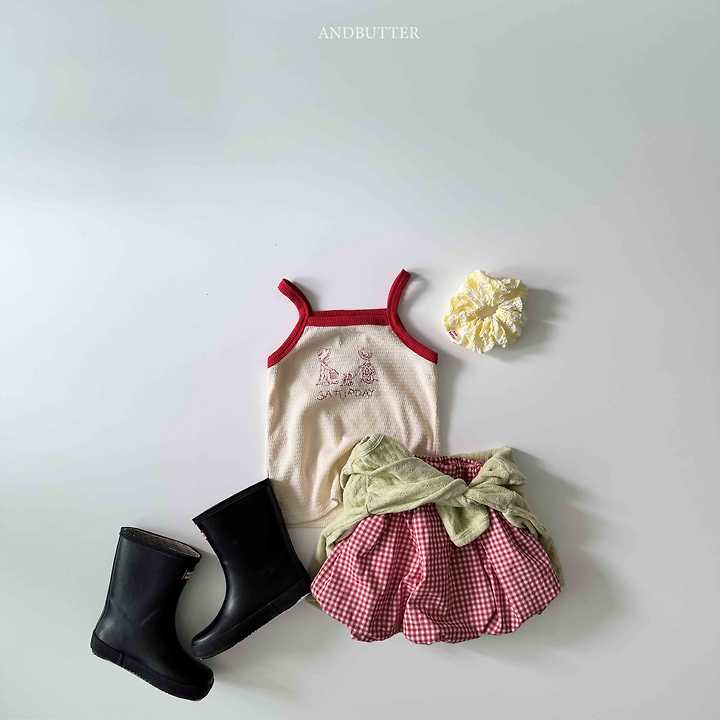 Andbutter - Korean Children Fashion - #fashionkids - Check Scrunchie - 12