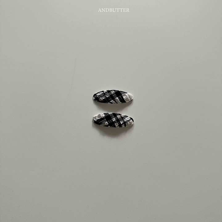 Andbutter - Korean Children Fashion - #fashionkids - Check Hairpin - 8