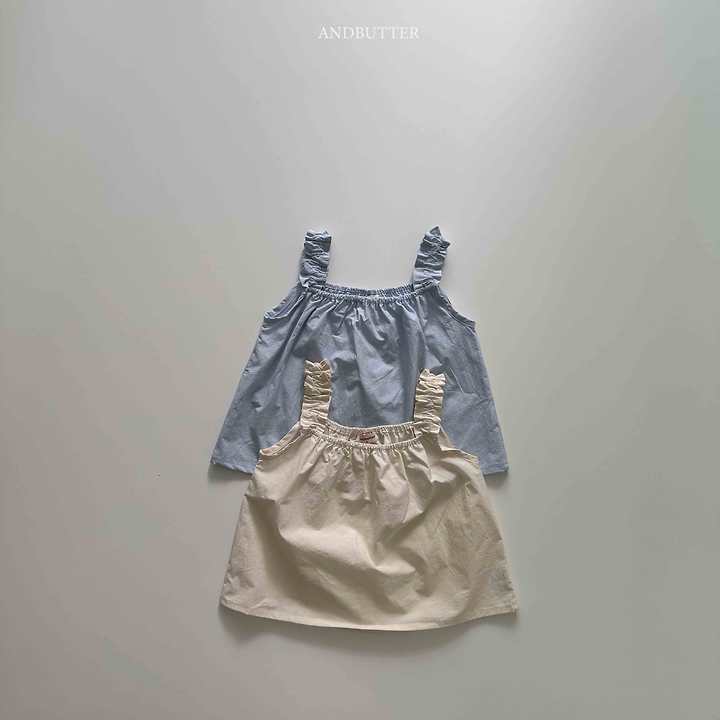 Andbutter - Korean Children Fashion - #discoveringself - Shirring Sleeveless - 4