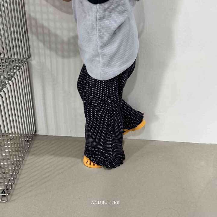 Andbutter - Korean Children Fashion - #fashionkids - Dot Frill Pants - 8