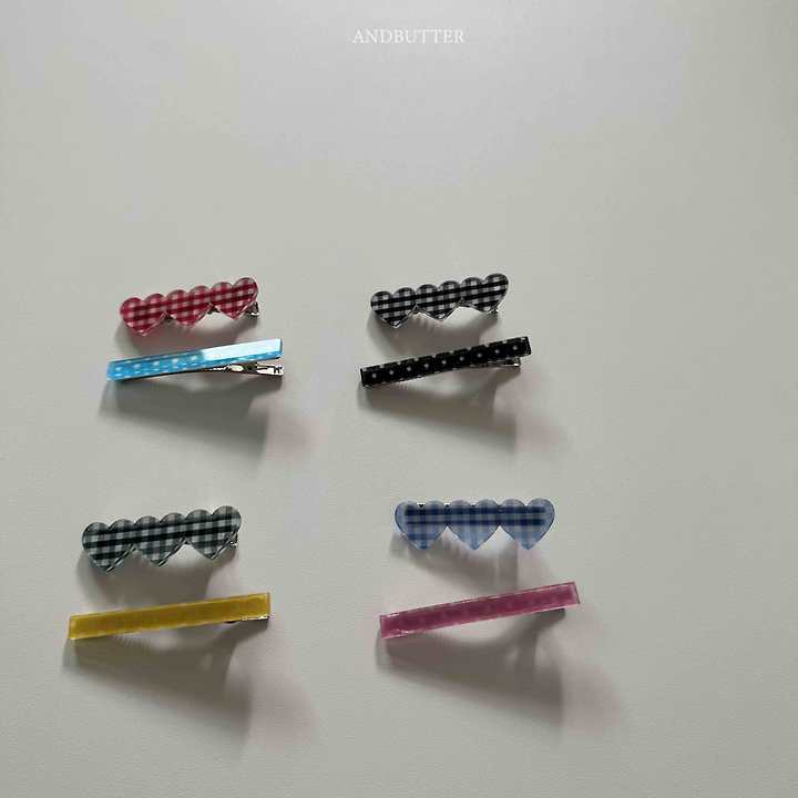 Andbutter - Korean Children Fashion - #discoveringself - Check Acrylic Pin - 4