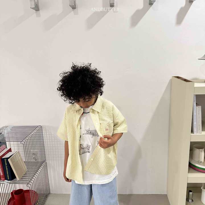 Andbutter - Korean Children Fashion - #fashionkids - Hello Cat Tee - 12